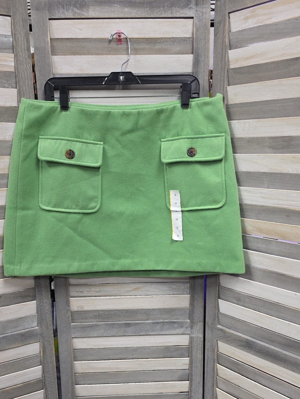 Felt Double Pocker Mini Skirt |14